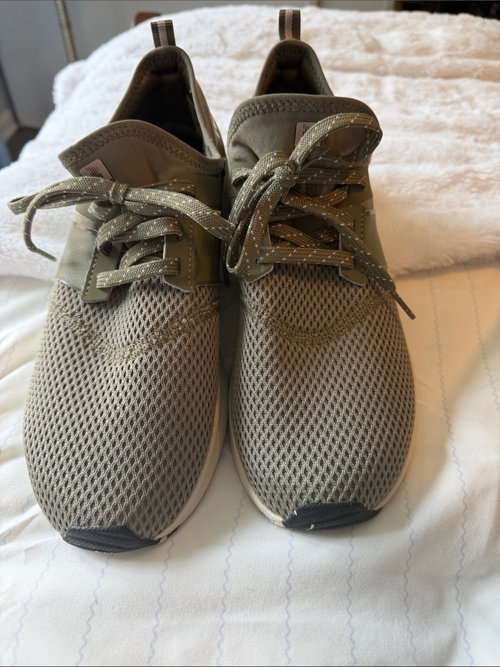 New Balance Olive Green Slip-On Sneakers 10